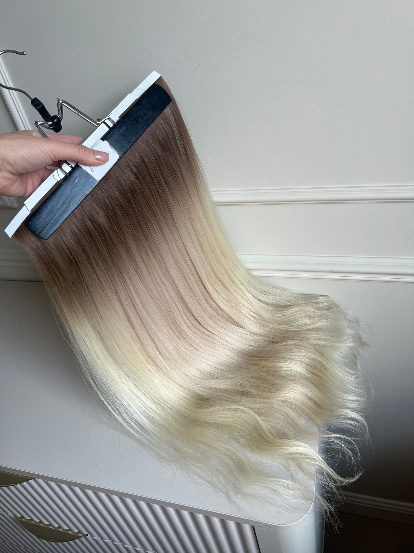 Jasny Blond ombre  Włosy doczepiane - biotaśmy 60 cm 150 g