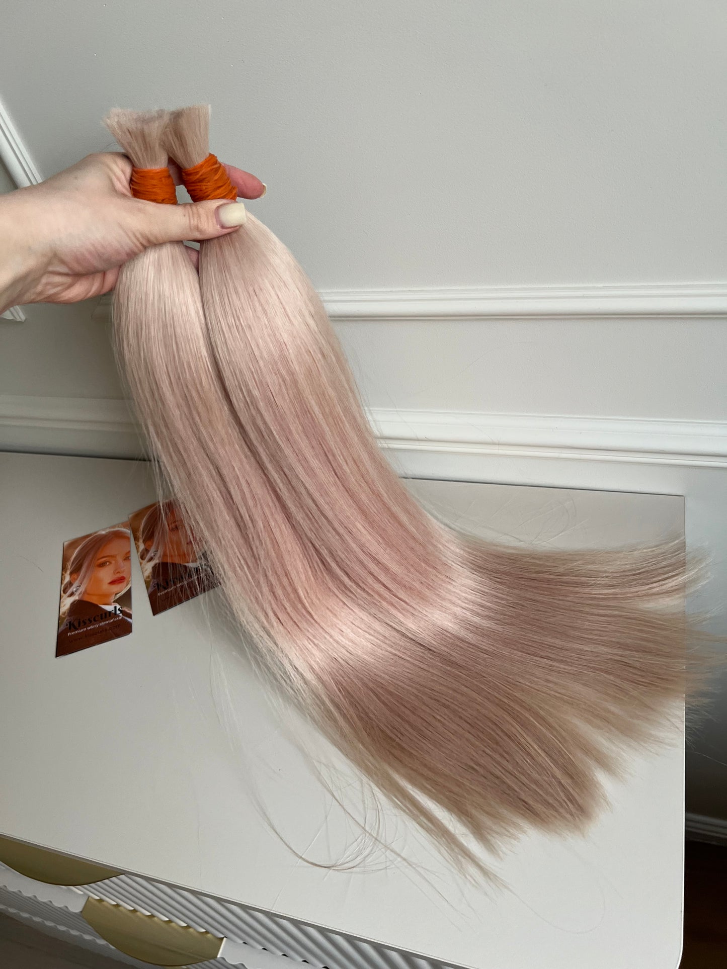 Włosy naturalne Jasny Blond 97g 60cm lux