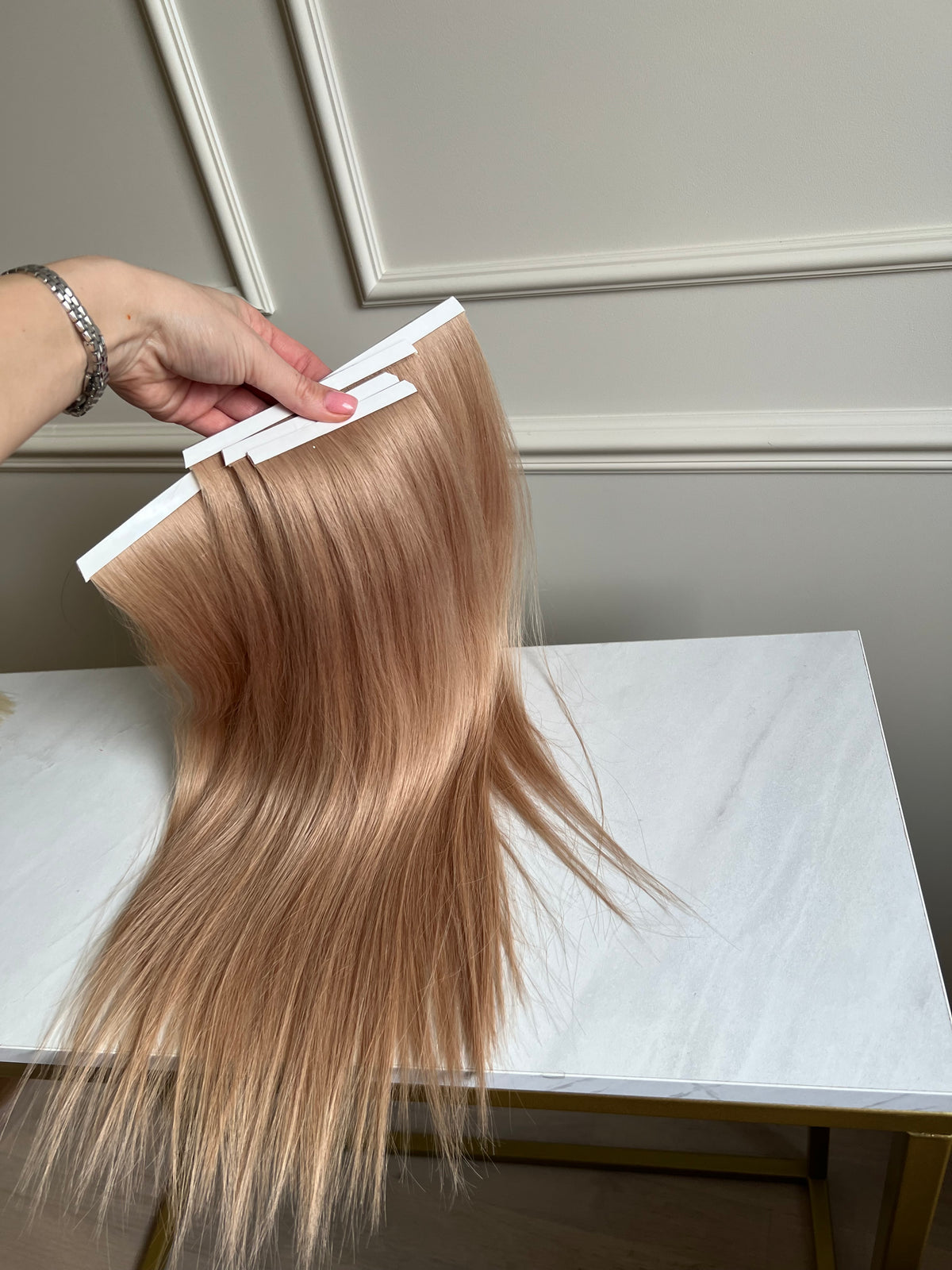 Szampański Blond Biotaśmy zestaw 94g 47cm