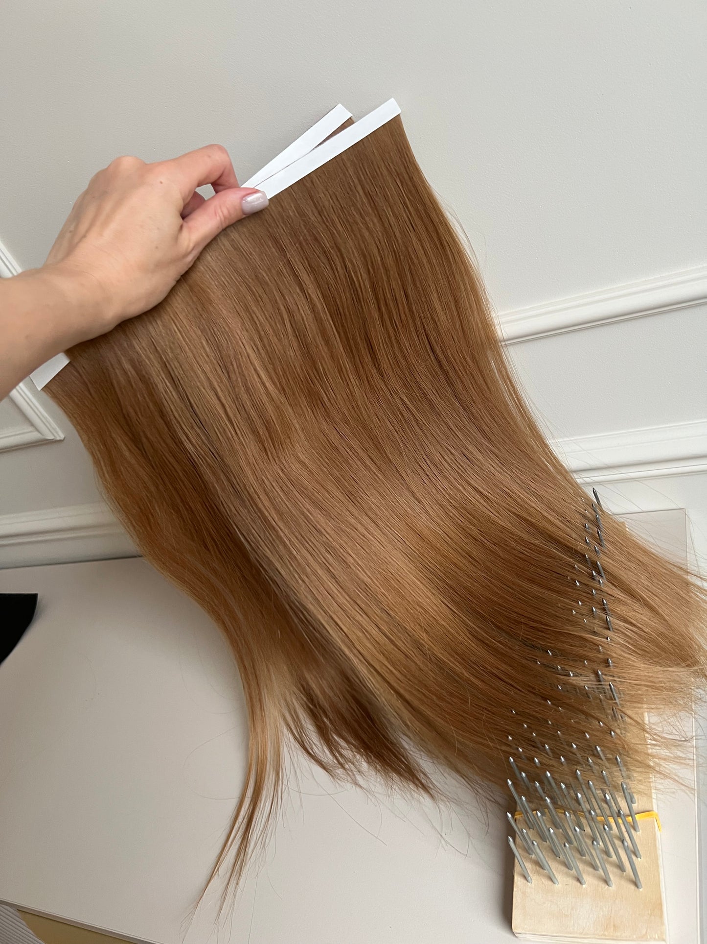 Włosy doczepiane naturalne słowiańskie 95 g 47 cm Bio taśmy