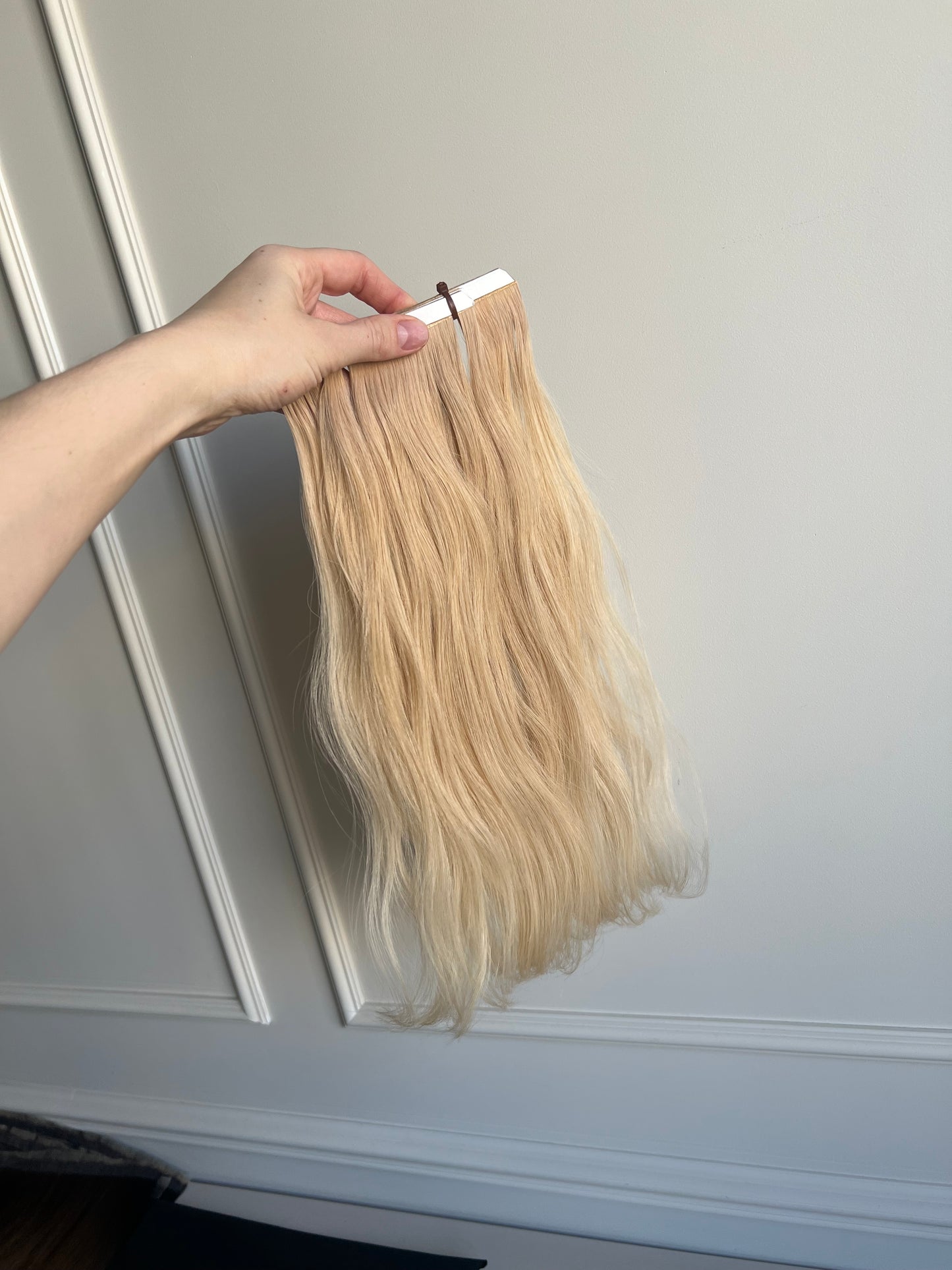 Bio taśmy zestaw jasny Blond 37cm 45g włosy Słowiańskie