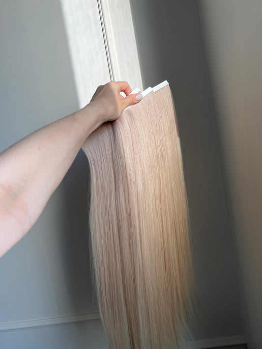 Włosy naturalne doczepiane słowiańskie  biotaśmy - 107 g 60 cm