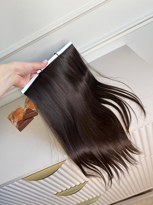 Włosy doczepiane dziewicze nie farbowane 43 cm 67 g