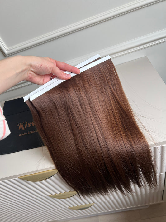 Włosy naturalne doczepiane słowiańskie Bio taśmy 48cm 102g