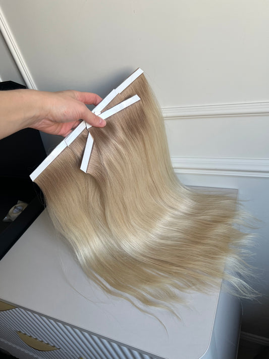 Włosy doczepiane naturalne słowiańskie 111 g 44 cm Bio taśmy