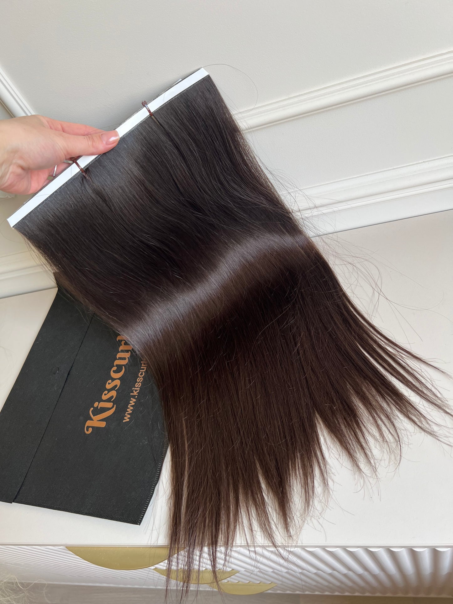 Włosy doczepiane dziewicze nie farbowane Bio taśmy 53 cm 144 g