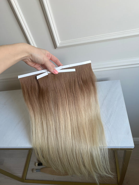 Włosy Naturalne doczepiane ombre Blond 50cm 81g