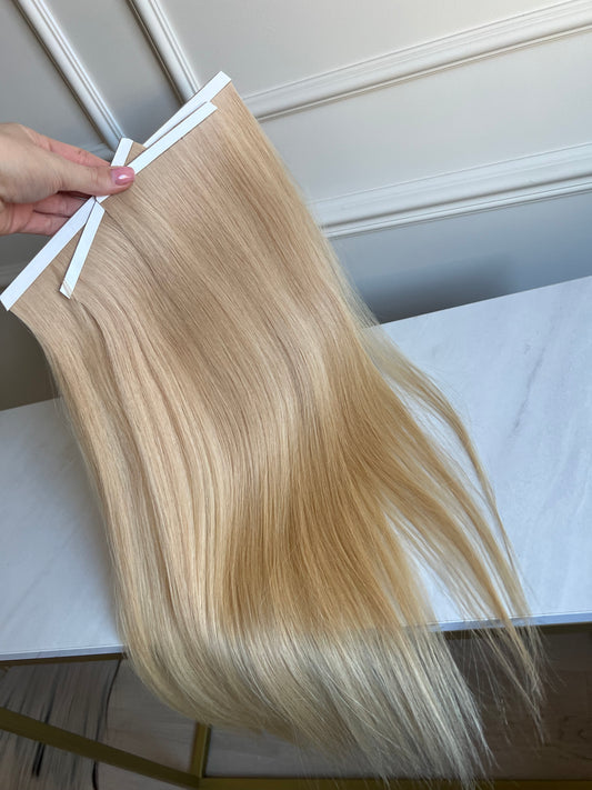 Włosy naturalne Ciepły Blond 91g 56cm