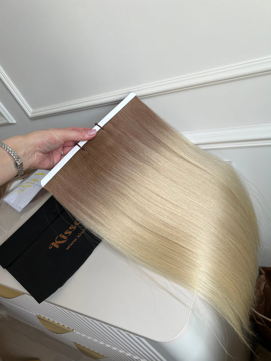 Włosy naturalne słowiańskie jedną głowę 103 g 54cm - biotaśmy