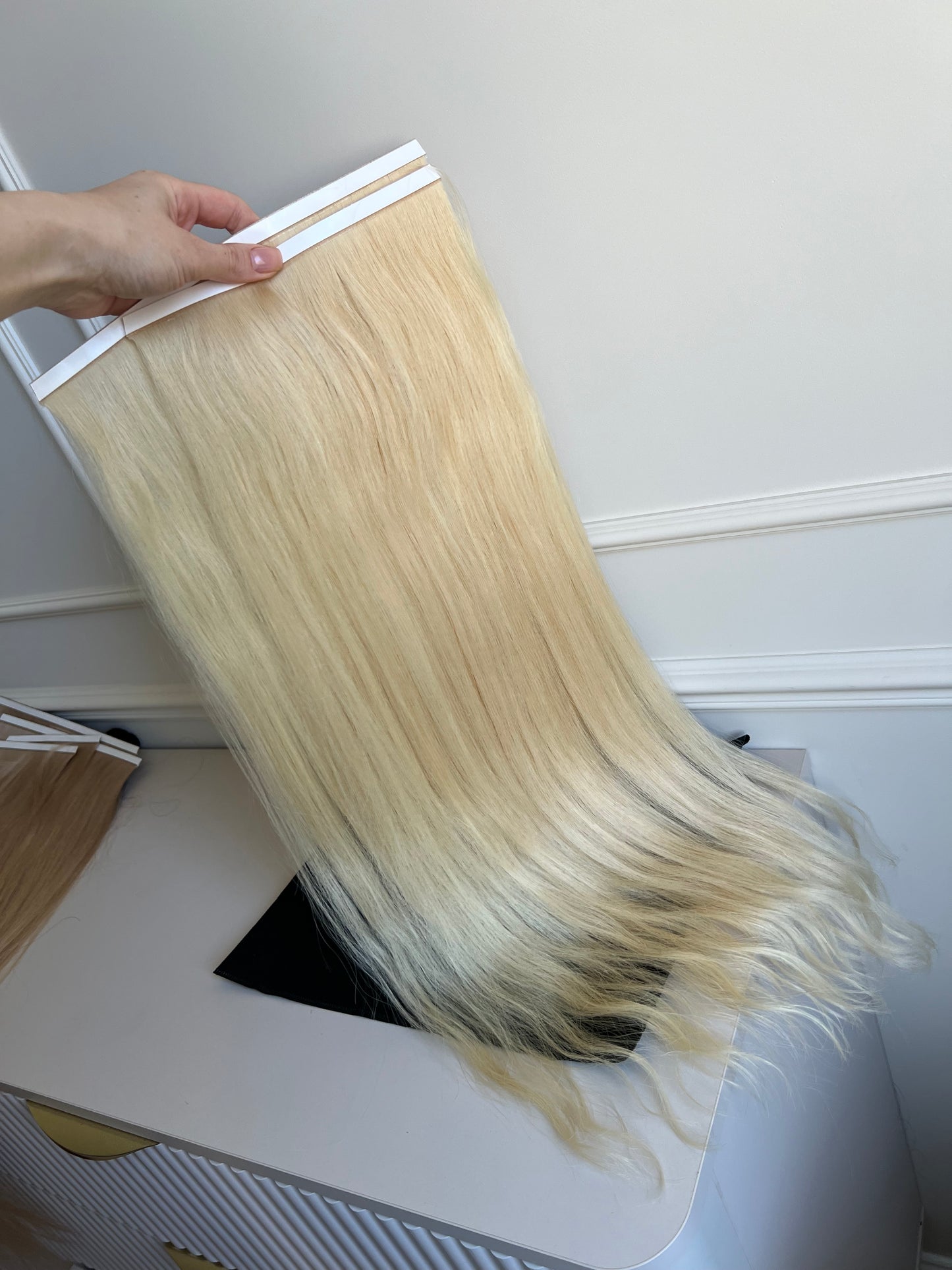 Włosy naturalne doczepiane słowiańskie Biotaśmy 92 g 64 cm