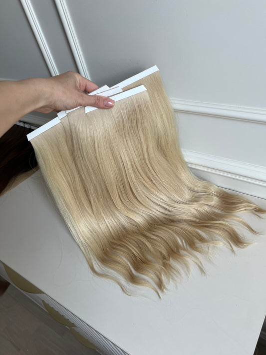 Włosy doczepiane słowiańskie Bio taśmy 46cm 97g