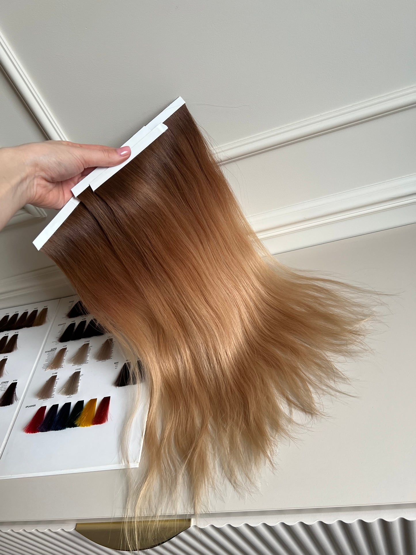 ombre blond ciepły biotape 81g 46cm