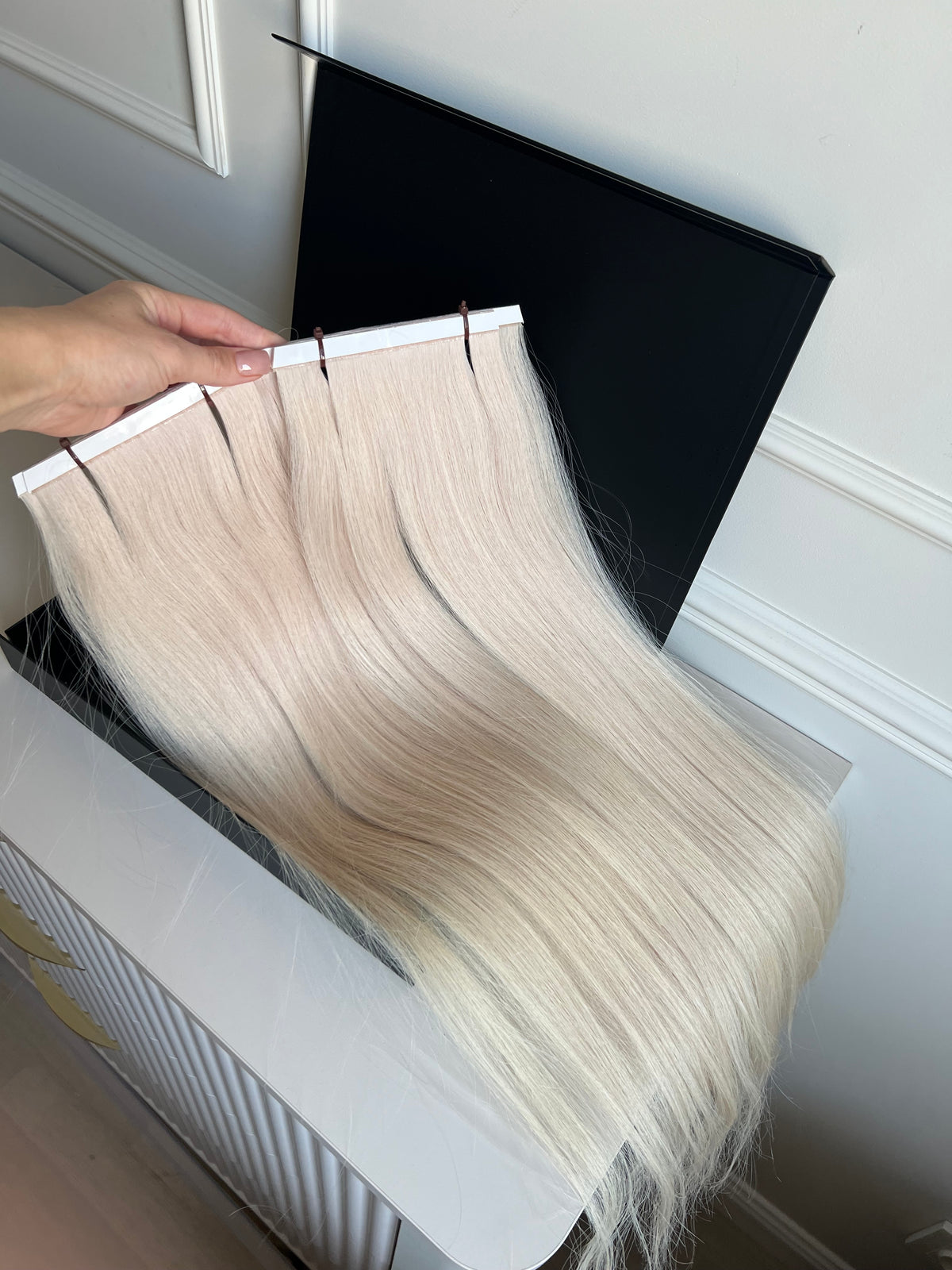 Long Tape Wefts, Slavic human hair, 65 cm, 109 g
