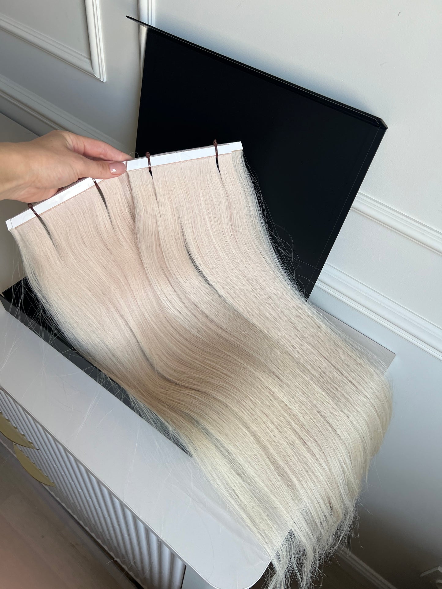 Włosy doczepiane naturalne słowiańskie 109 g 65 cm Bio taśmy