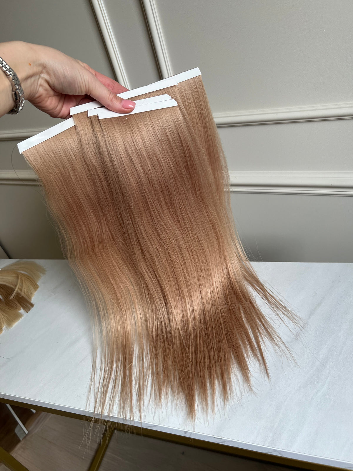 Szampański Blond Biotaśmy zestaw 94g 47cm