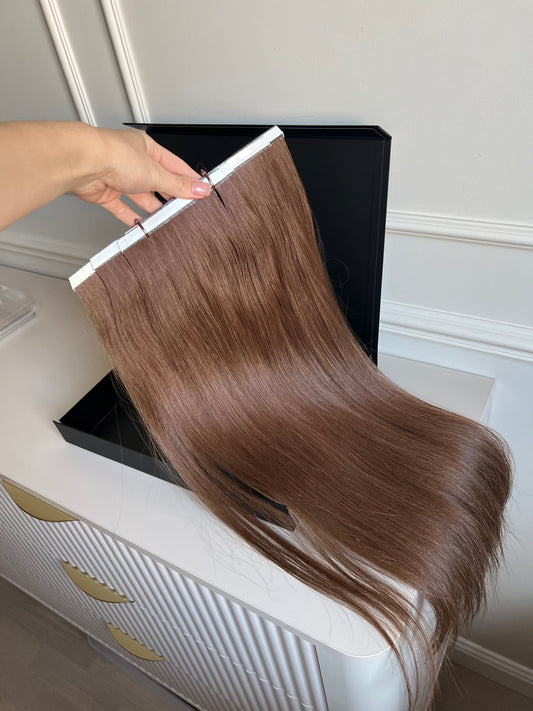 Włosy doczepiane naturalne słowiańskie 126 g 58 cm Bio taśmy