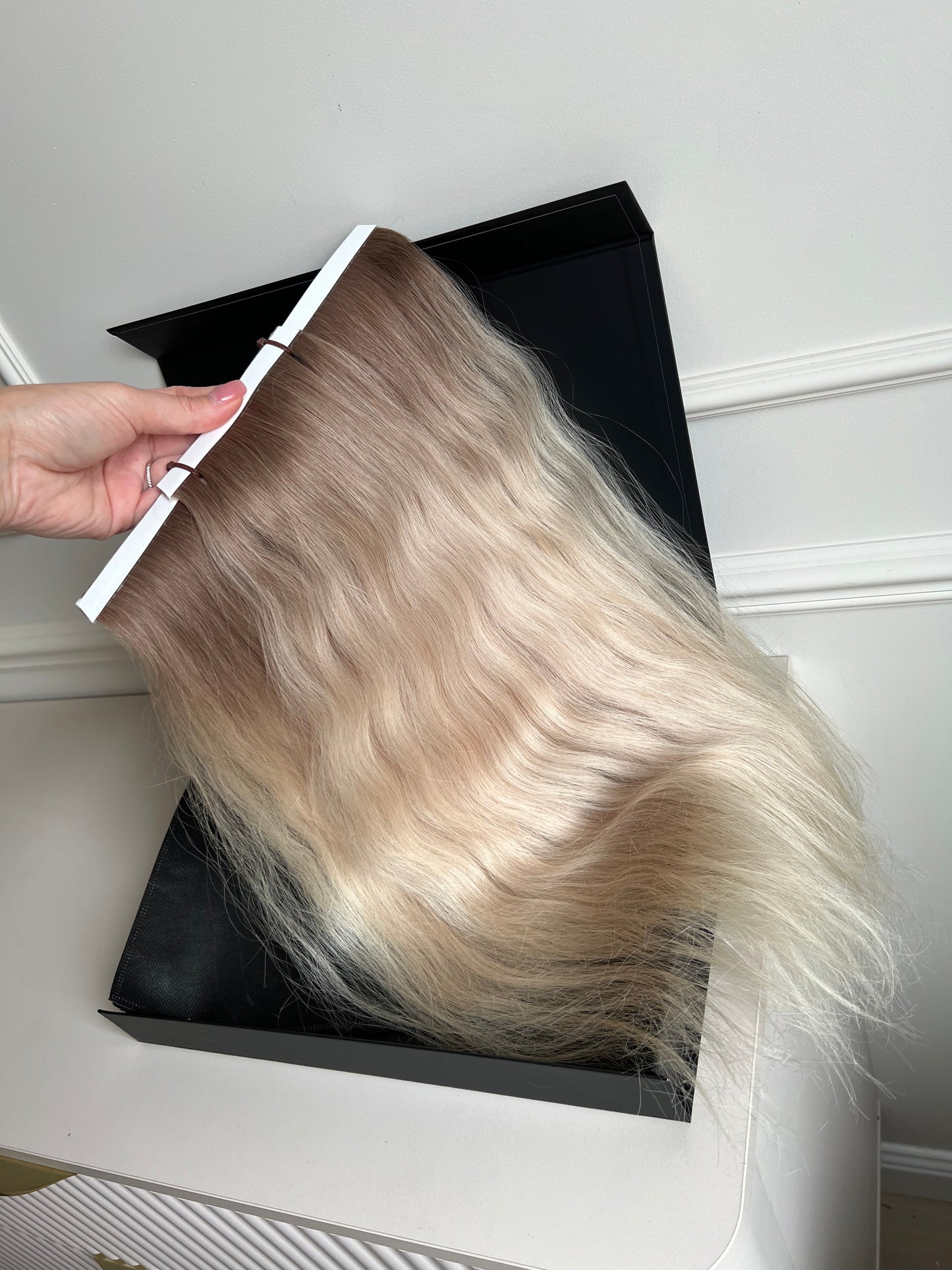Doczepiane włosy na Bio taśmy naturalne 54 cm 95 g