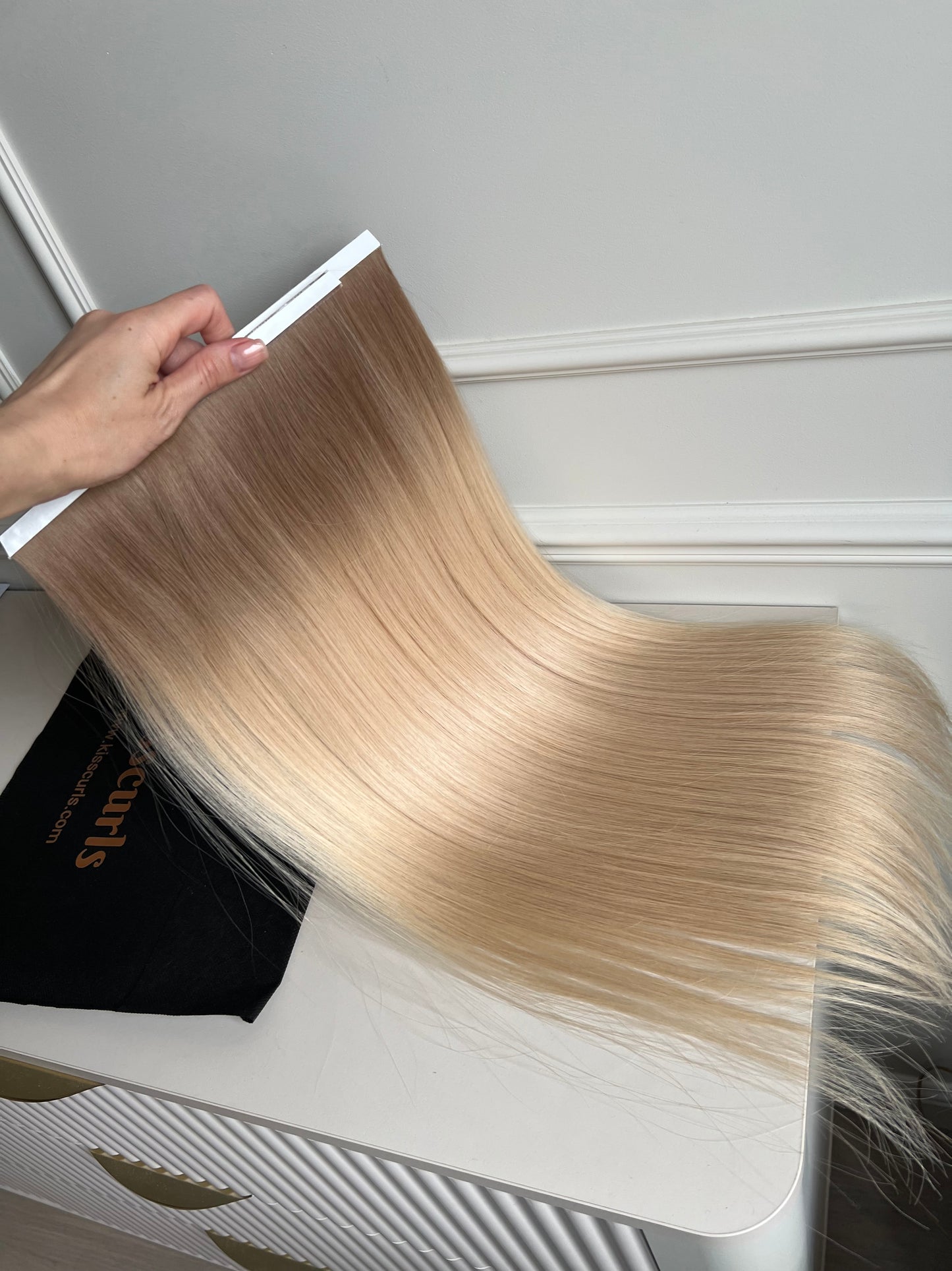 Włosy doczepiane naturalne Bio taśmy 59 cm 98 g