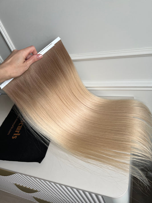 Włosy doczepiane naturalne Bio taśmy 59 cm 98 g
