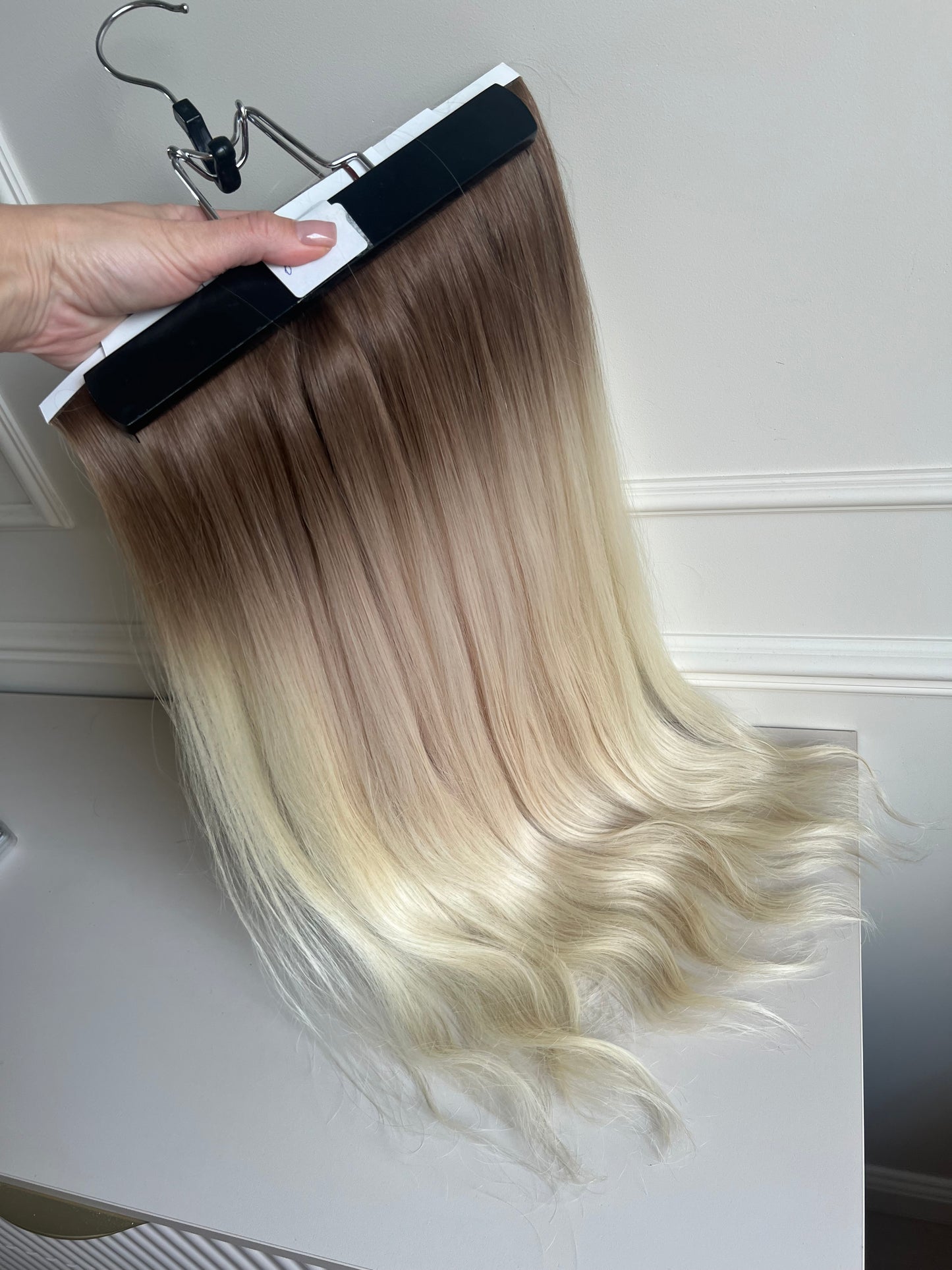 Jasny Blond ombre  Włosy doczepiane - biotaśmy 60 cm 150 g