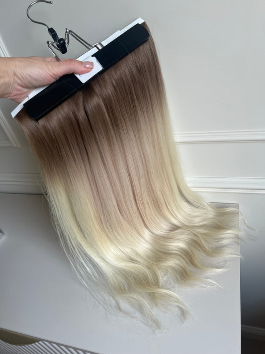 Jasny Blond ombre  Włosy doczepiane - biotaśmy 60 cm 150 g