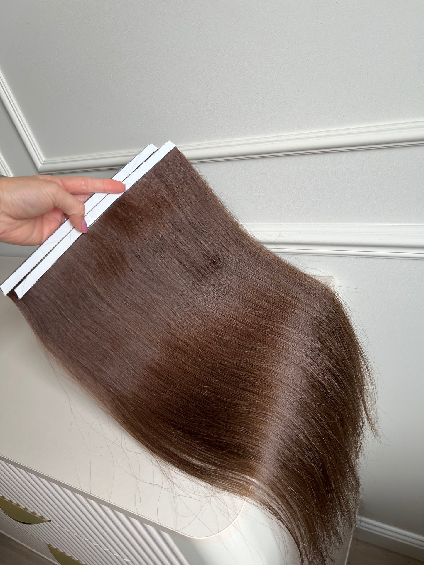 Włosy doczepiane słowiańskie Bio taśmy 58 cm 95 g