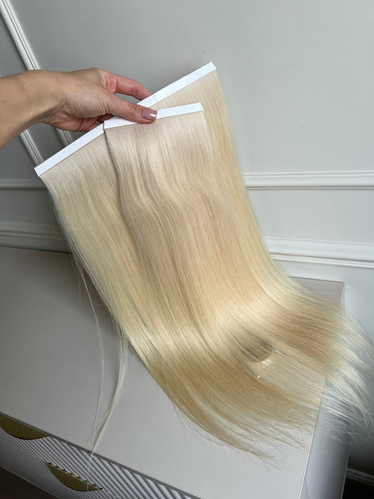 Włosy doczepiane naturalne słowiańskie 58 cm 93 g Bio taśmy