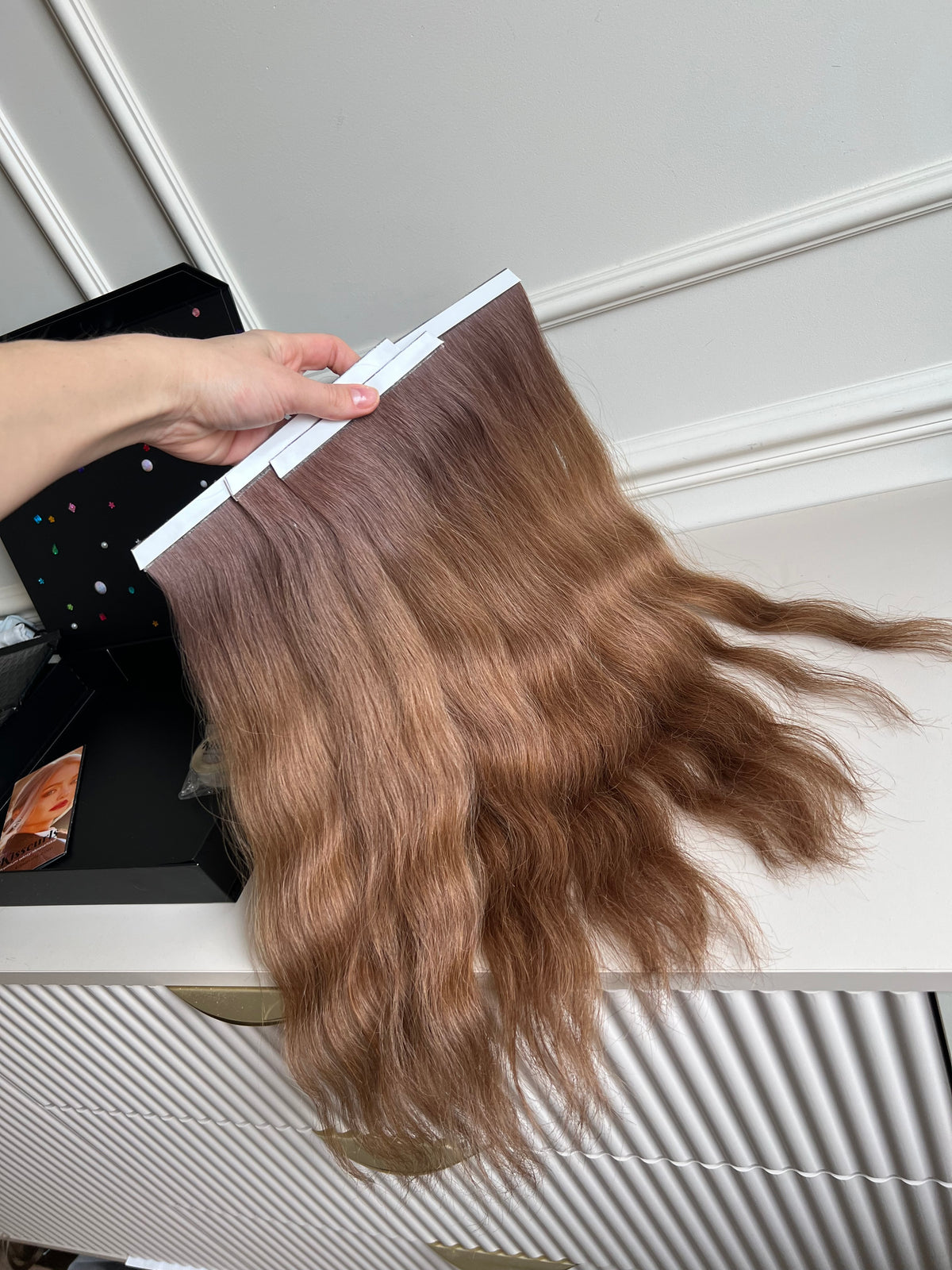 Włosy naturalne doczepiane Bio taśmy 43 cm 85 g Soft