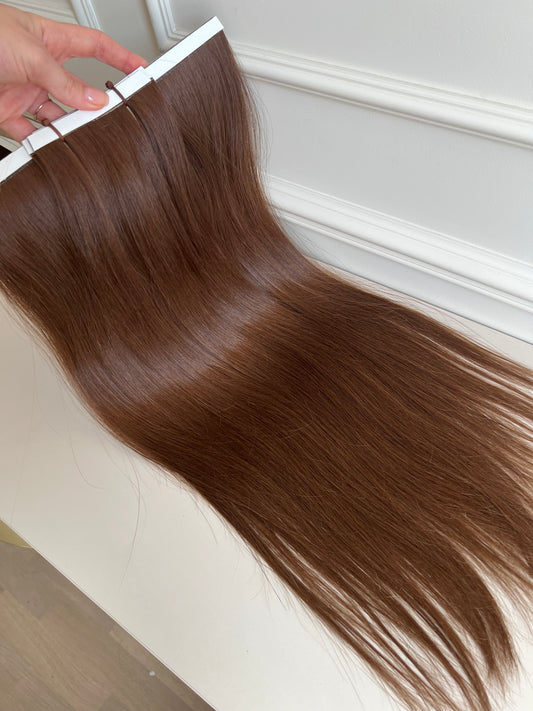 Włosy doczepiane słowiańskie Bio taśmy 58cm 126g