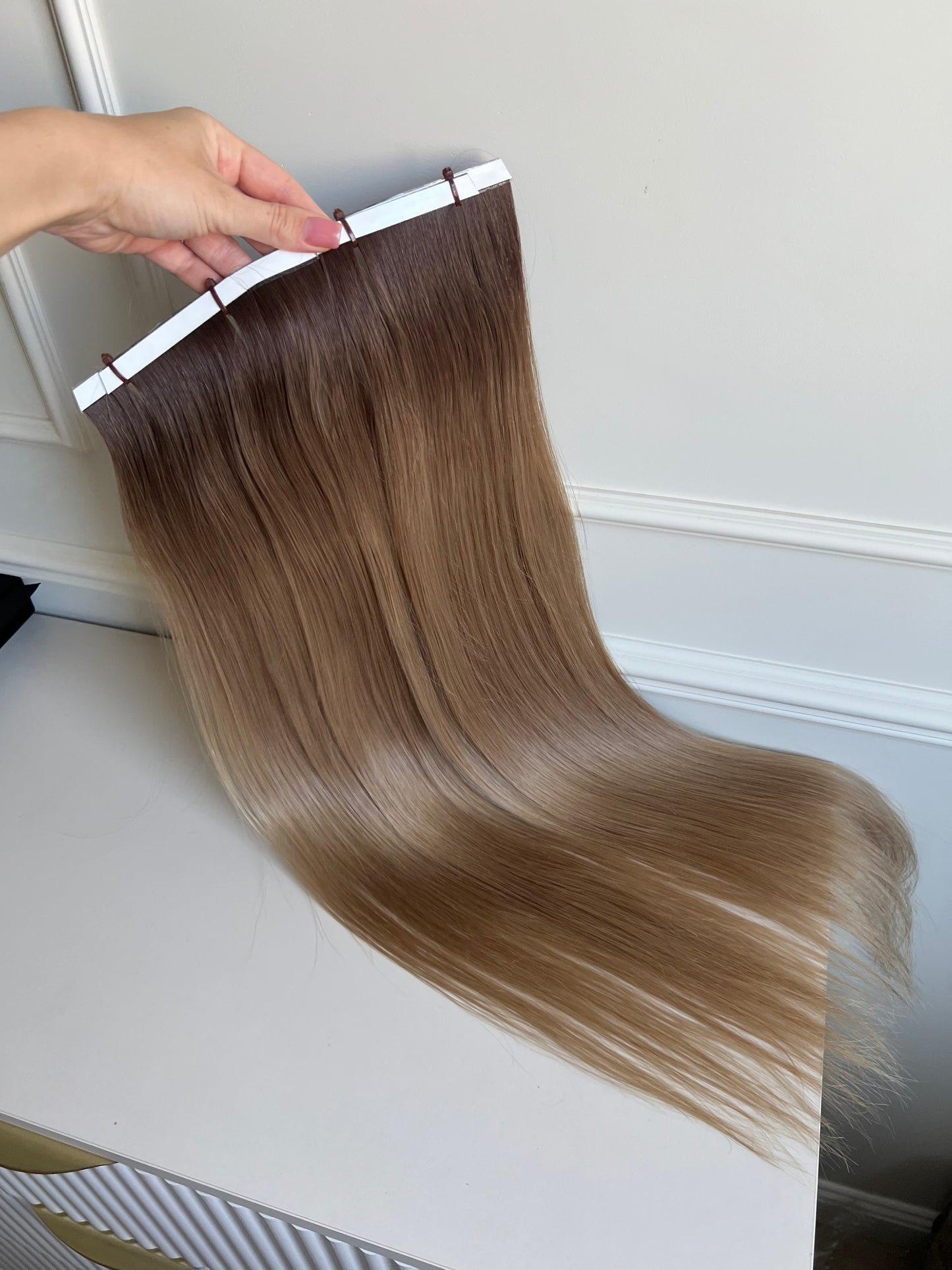 Włosy doczepiane słowiańskie 70 cm 107 g Bio taśmy
