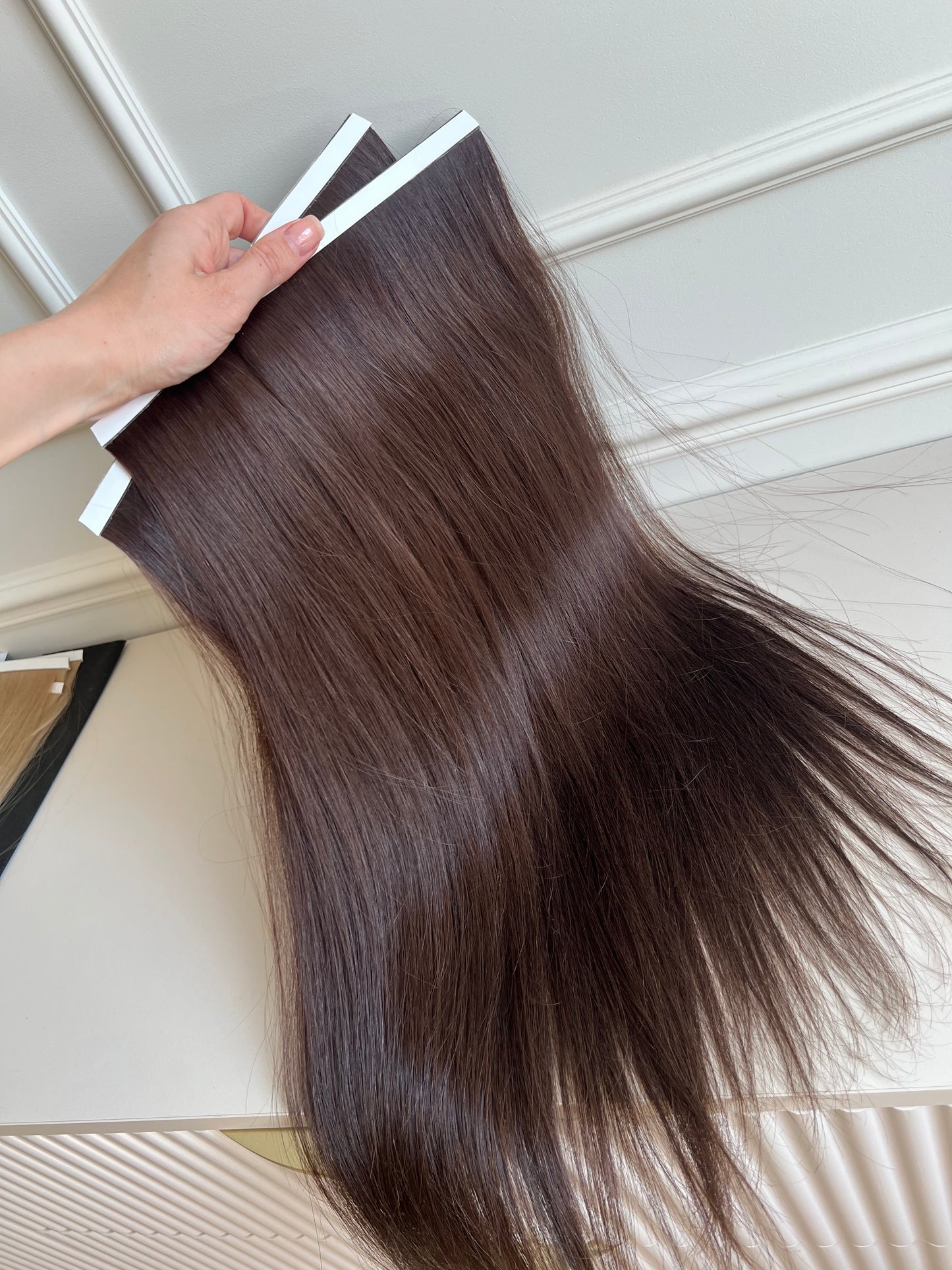 Włosy doczepiane słowiańskie Bio taśmy 56см 115g