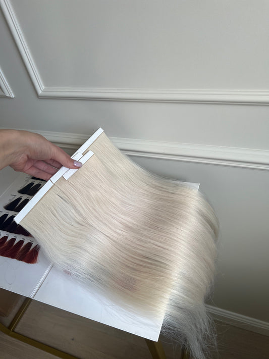 Jasny Blond doczepiane włosy 90 g 50 cm