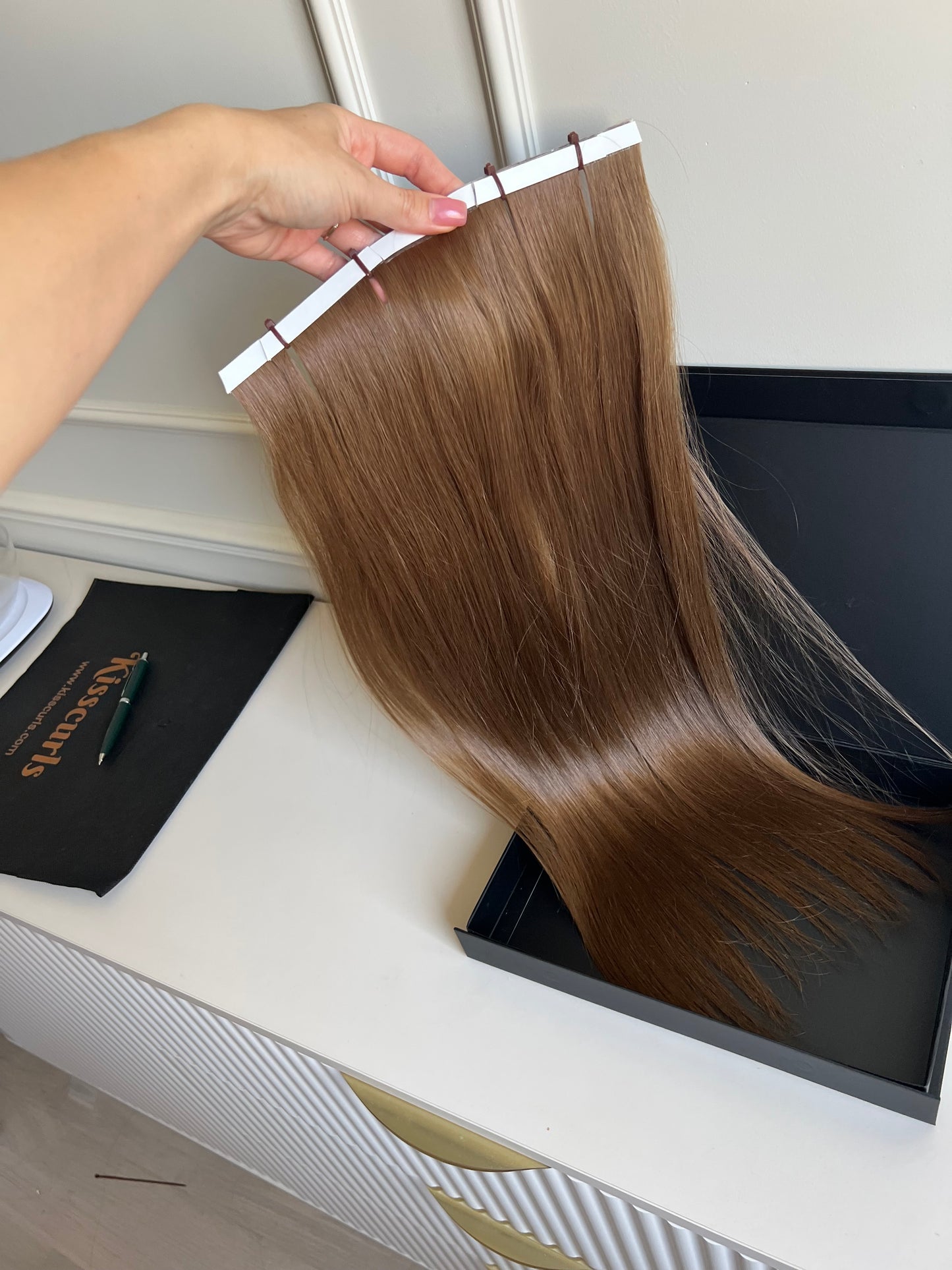Włosy doczepiane słowiańskie 61 cm 104 g Biotaśmy