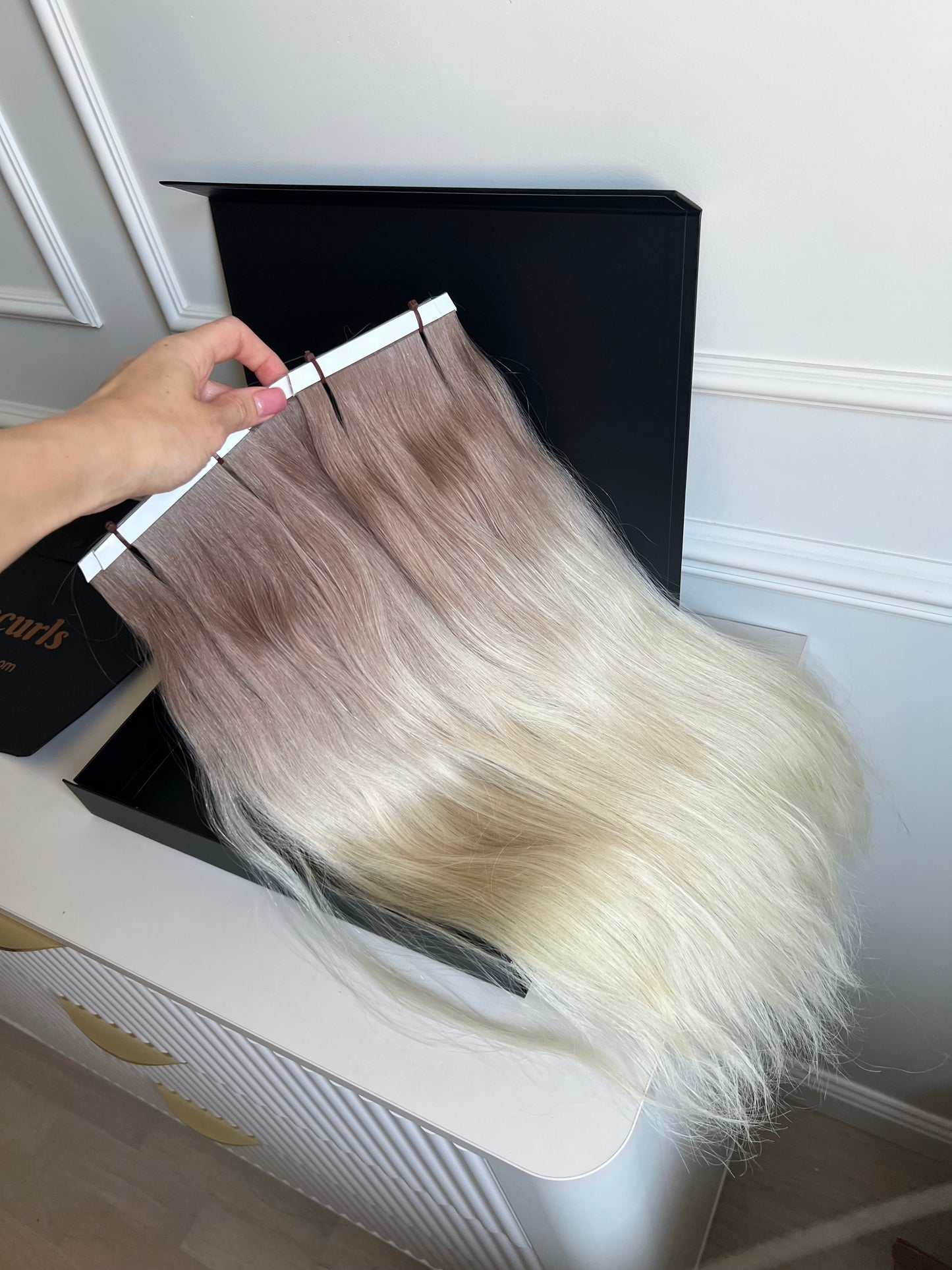 Włosy doczepiane rozjaśnione z dziewiczych 100 g 50 cm