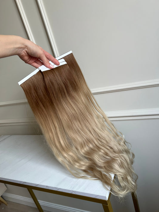 Doczepiane Włosy ombre na biotaśmy 55cm 84g Słowiańskie