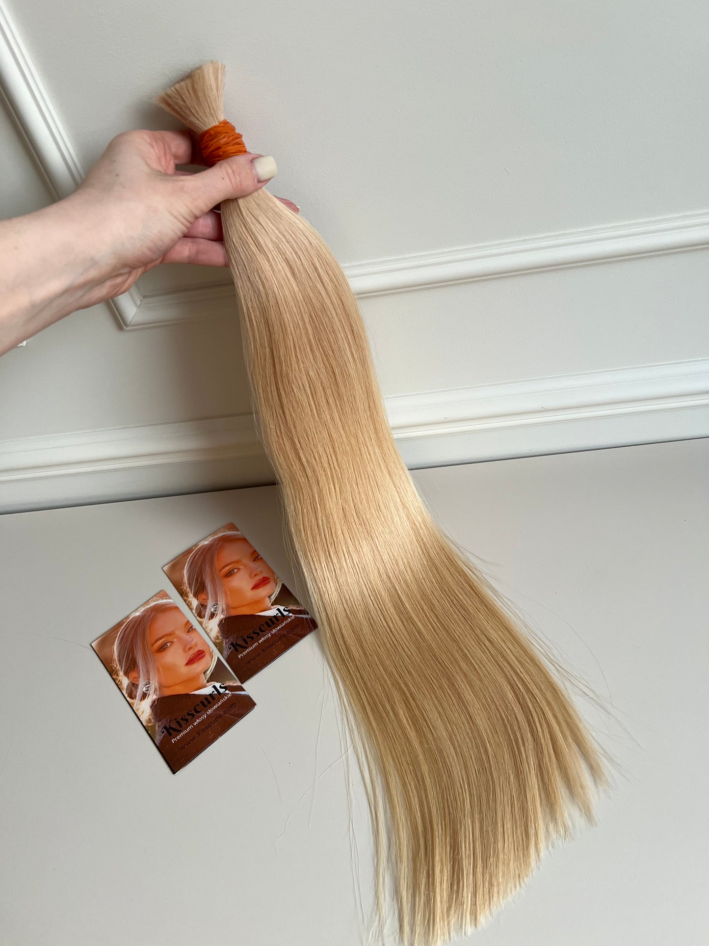 Włosy naturalne Ciepły Blond 93g 60cm lux