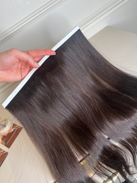 Włosy dziewicze nie farbowane biotaśma 50 cm 51 g Szerokość 30 cm