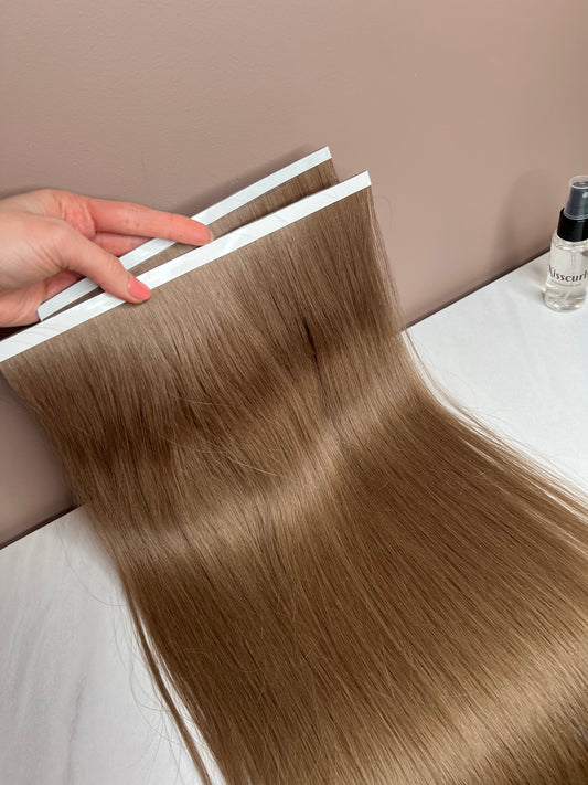 Włosy naturalne słowiańskie dla przedłużania na biotaśmie 86g 60cm
