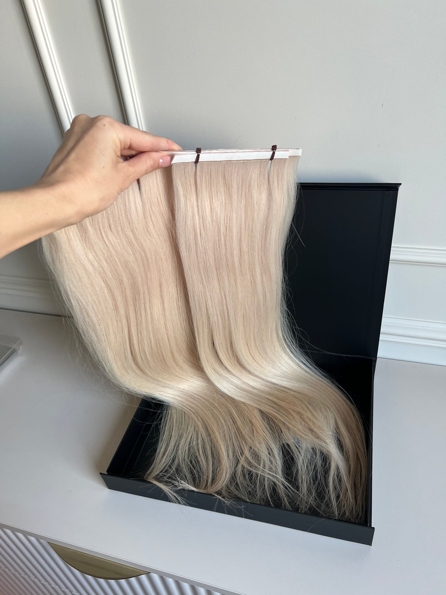 Włosy doczepiane naturalne słowiańskie 109 g 65 cm Bio taśmy
