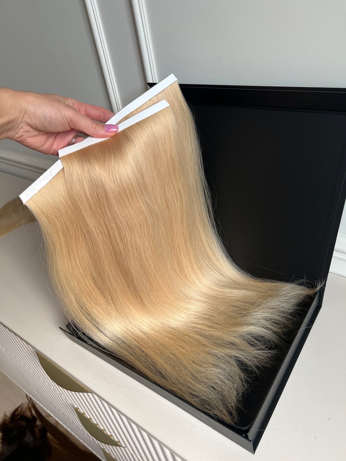 Włosy doczepiane słowiańskie 51 cm 81 g bio taśmy