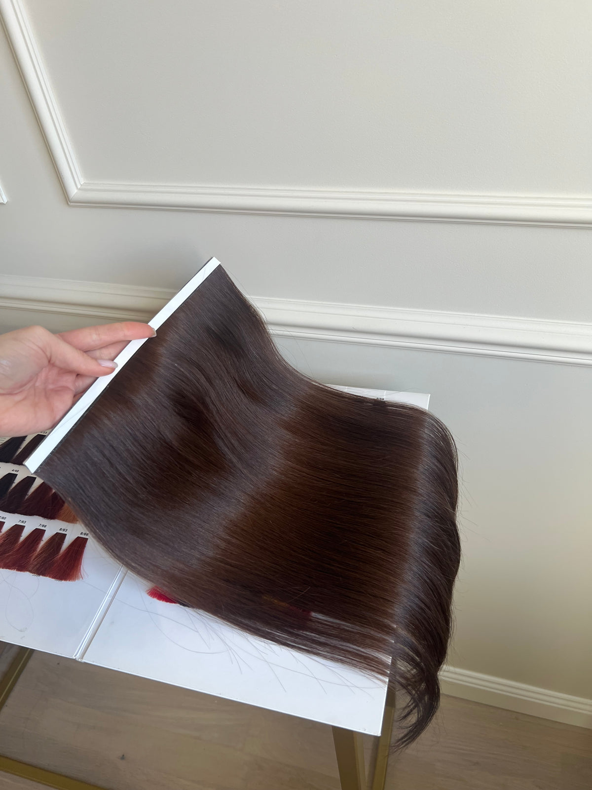 Bio taśma jedna sztuka 57g  45 cm Ciemny Brąz