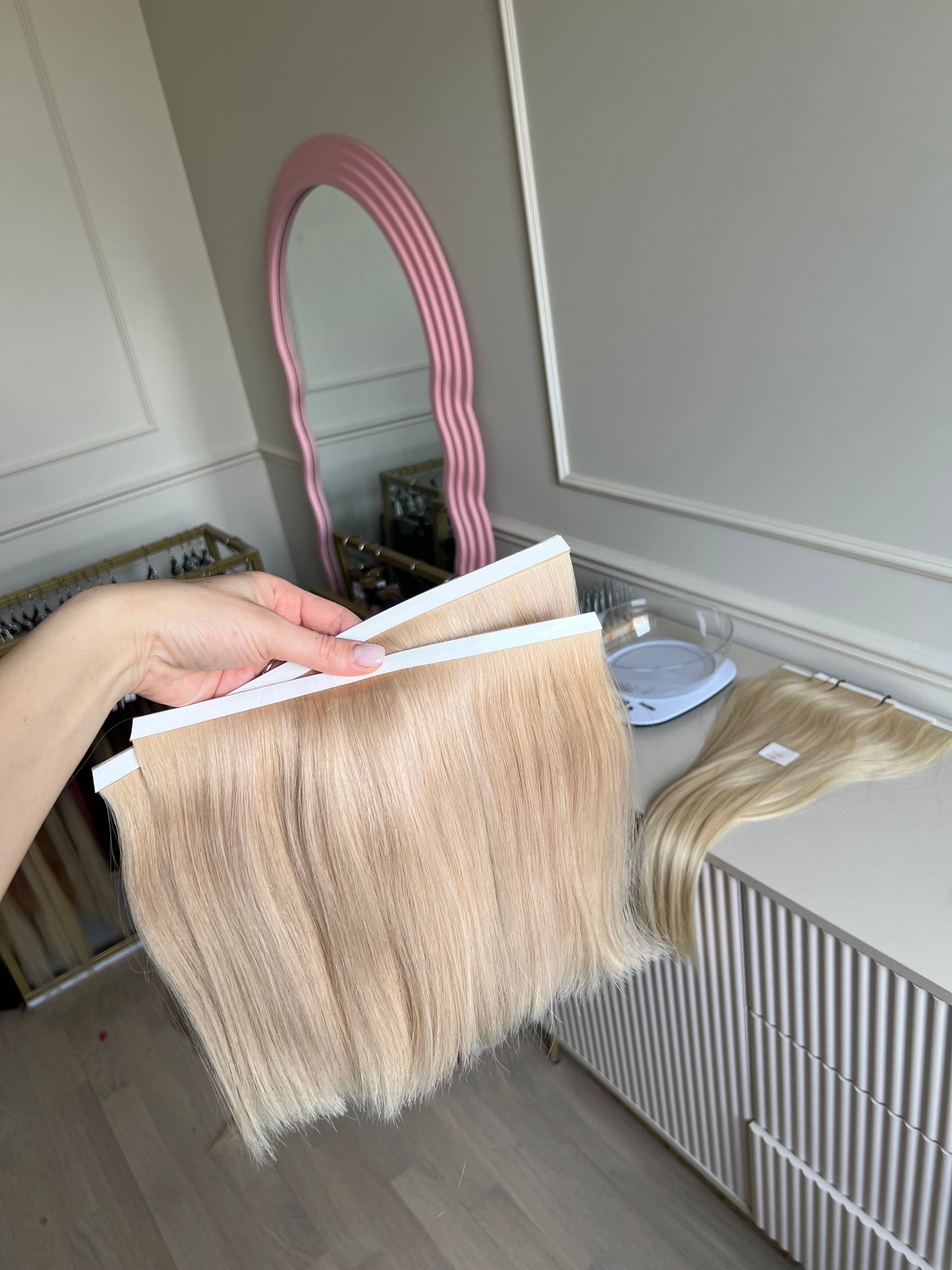 Włosy doczepiane słowiańskie Bio taśmy 25cm 63g