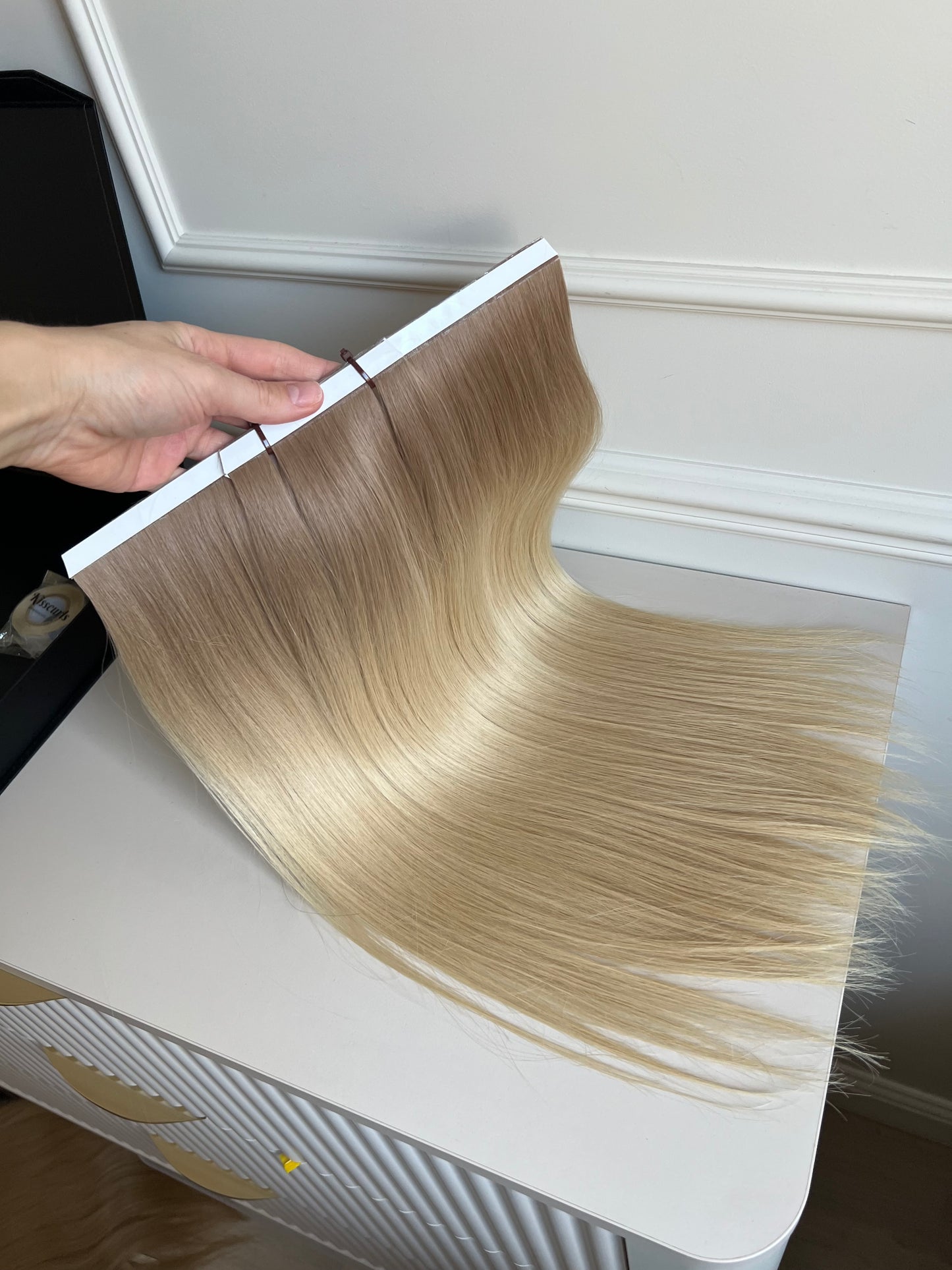 Włosy naturalne doczepiane słowiańskie 47 cm 100 g Bio taśmy