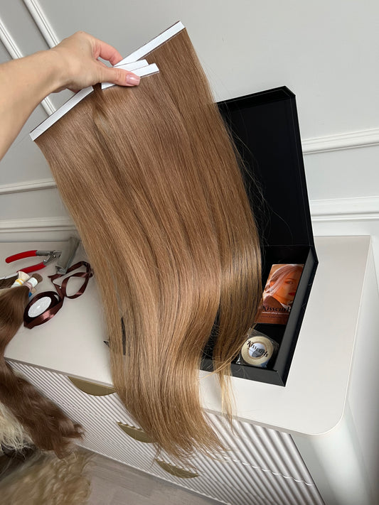 Włosy doczepiane naturalne słowiańskie 73 cm 110 g Bio taśmy