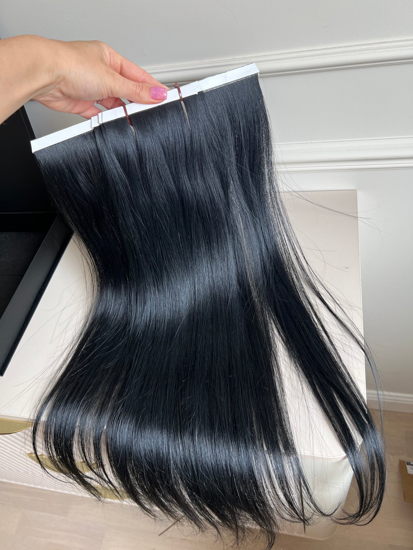 Włosy doczepiane słowiańskie 63 cm 123 g biotaśmy