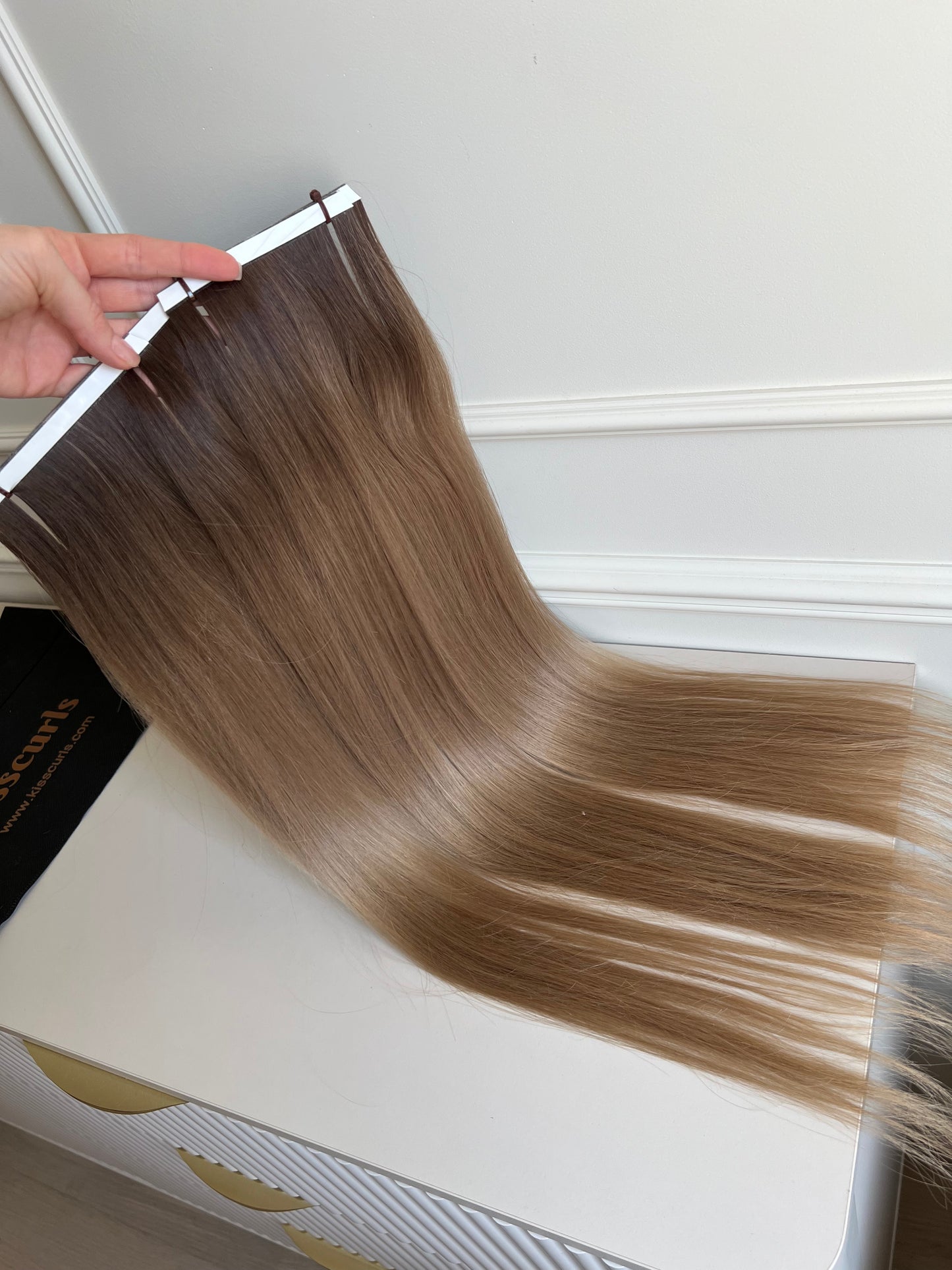 Włosy naturalne doczepiane słowiańskie 69 cm 102 g Bio taśmy