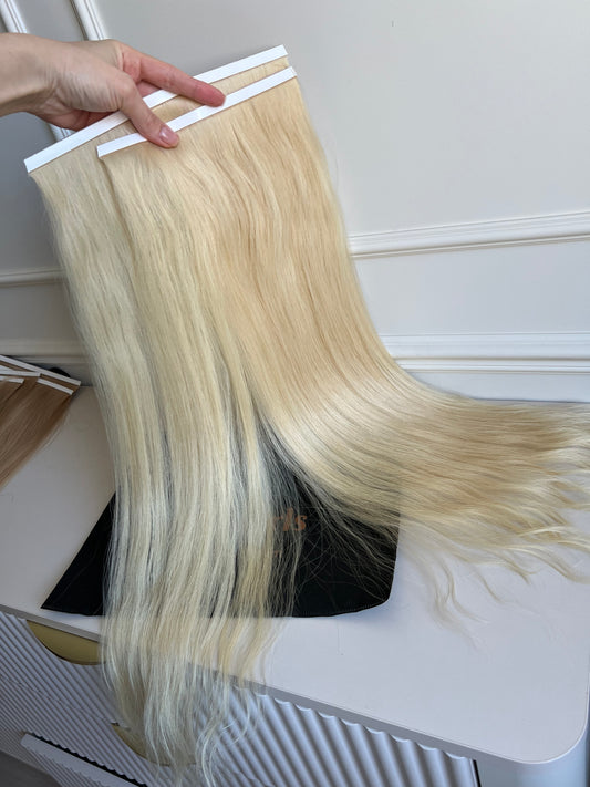 Włosy naturalne doczepiane słowiańskie Biotaśmy 92 g 64 cm