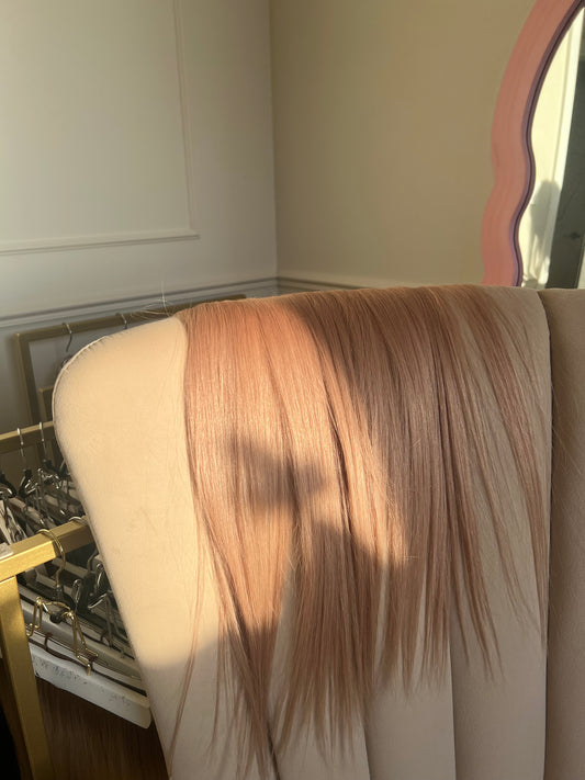 Pudrowy Blond #18 – Słowiańskie Włosy Doczepiane Bio Taśma 100 g 55 cm