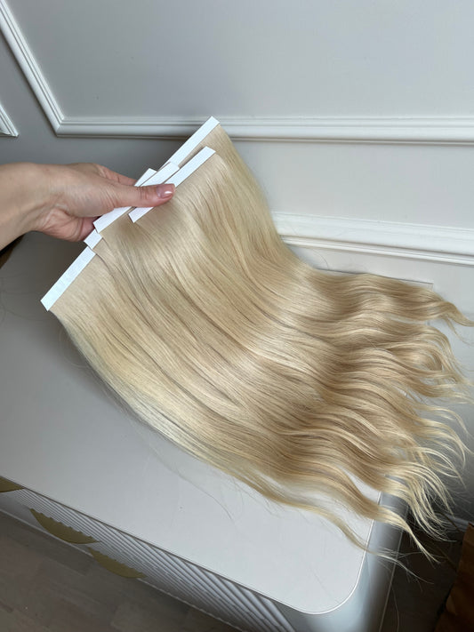 Włosy doczepiane słowiańskie Bio taśmy 46cm 97g