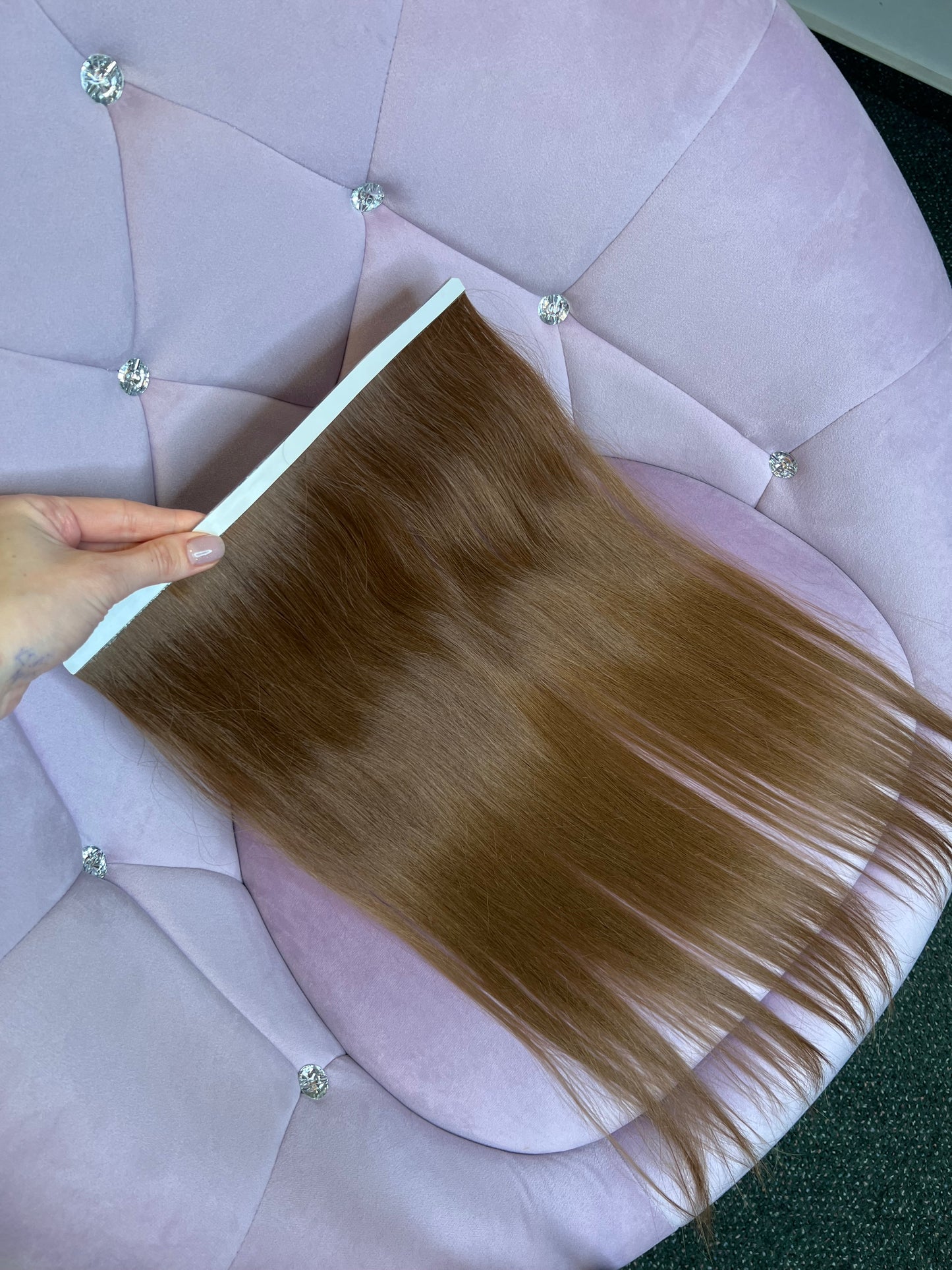 Bio Long Tape Weft 42g 43cm Premium Slavic Hair Cut from One Head